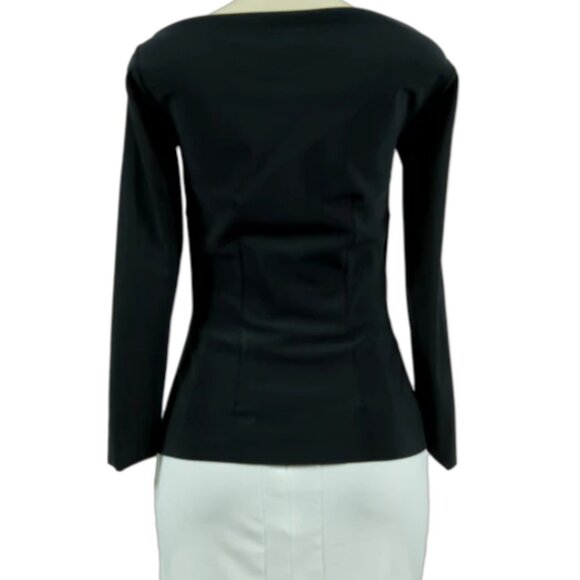 La Petite Robe Di Chiara Boni Cutout-Accented Long Sleeve Top - Picture 3 of 4